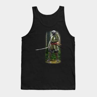 Exclusive Hand Drawn Samurai Honey Badger | Samurai Collection Item-21 (Honey Badger) | by Rendigart Studio Tank Top